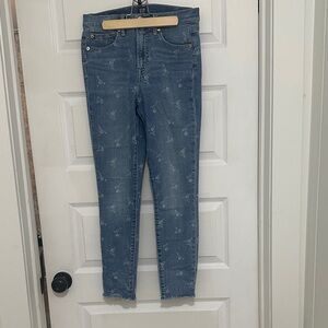 GAP Women's Faded Blue Skinny Jeans